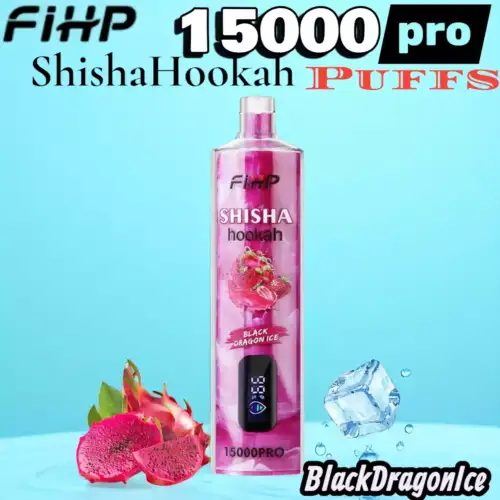FIHP Shisha Hookah 15000 Puffs Pro Jusqu’à 22ml & 6% Nicotine