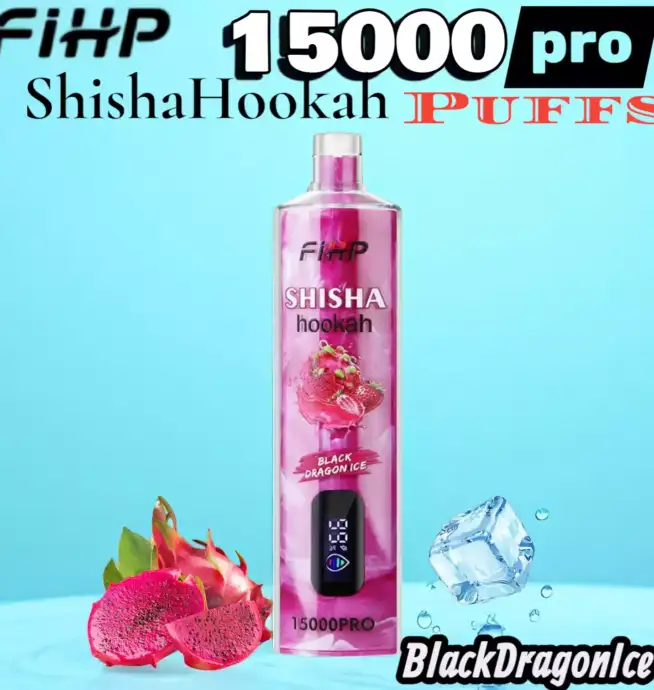 FIHP Shisha Hookah 15000 Puffs Pro Jusqu’à 22ml & 6% Nicotine