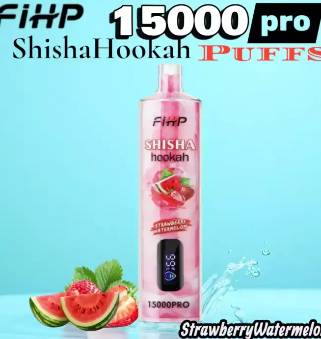 FIHP Shisha Hookah 15000 Puffs Pro Jusqu’à 22ml & 6% Nicotine