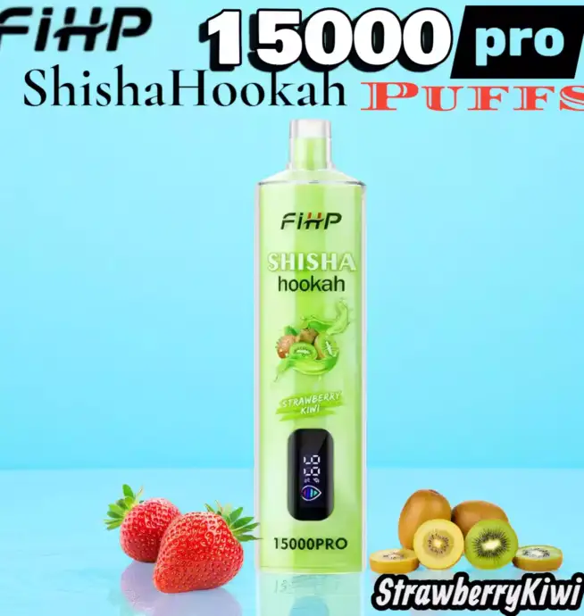 FIHP Shisha Hookah 15000 Puffs Pro Jusqu’à 22ml & 6% Nicotine