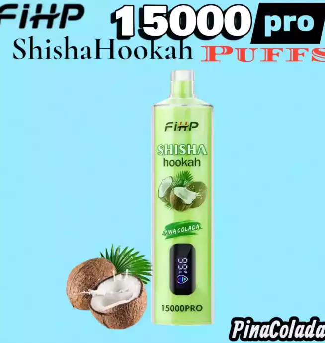 FIHP Shisha Hookah 15000 Puffs Pro Jusqu’à 22ml & 6% Nicotine