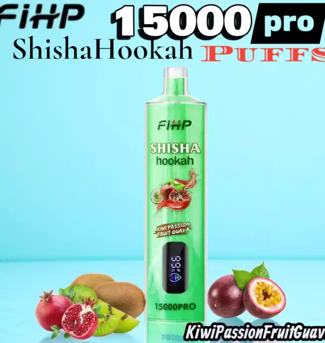 FIHP Shisha Hookah 15000 Puffs Pro Jusqu’à 22ml & 6% Nicotine