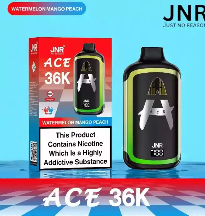 JNR Ace 36K PUFFS Vape Jetable Haut de Gamme avec 36 000 Bouffées
