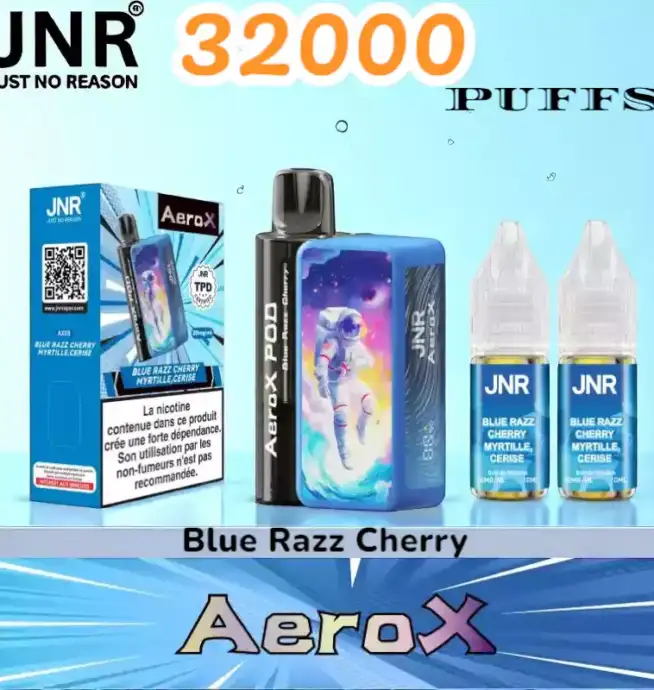 JNR AeroX 32K PUFFS Vape Jetable Haut de Gamme pour le Marché Français