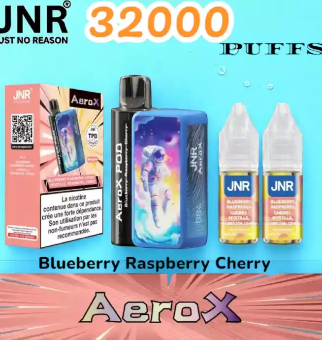 JNR AeroX 32K PUFFS Vape Jetable Haut de Gamme pour le Marché Français