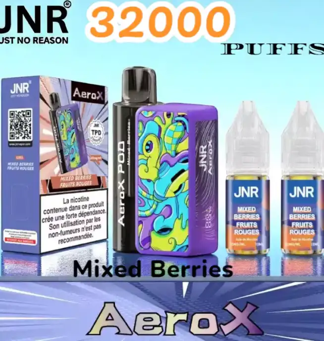 JNR AeroX 32K PUFFS Vape Jetable Haut de Gamme pour le Marché Français