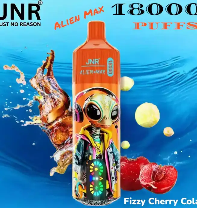 JNR Alien Max 18K PUFFS Vape Jetable avec 18 000 Bouffées et Saveurs Exquises