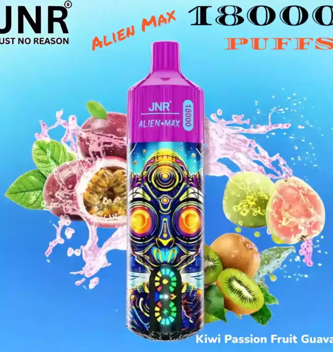 JNR Alien Max 18K PUFFS Vape Jetable avec 18 000 Bouffées et Saveurs Exquises