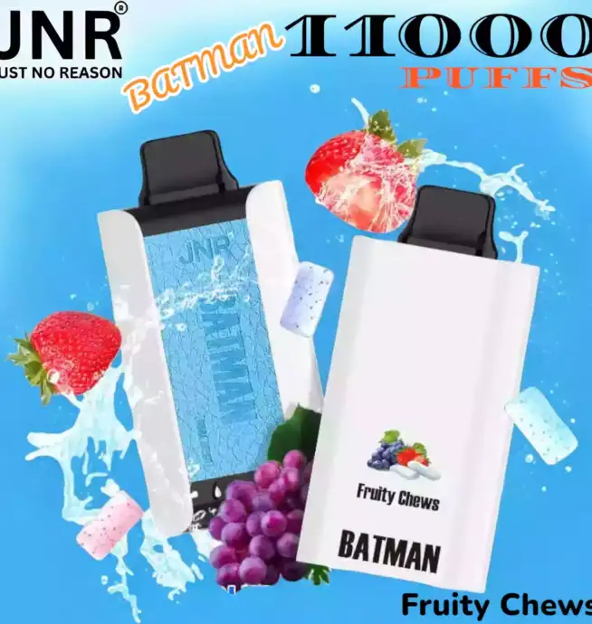JNR BATMAN 11000 PUFFS Vape Jetable avec 11 000 Bouffées et Saveurs Riches