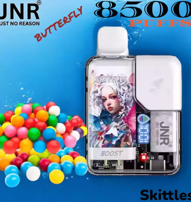 JNR BUTTERFLY 8500 PUFFS Une Vape Durable avec 8500 Bouffées et Plus