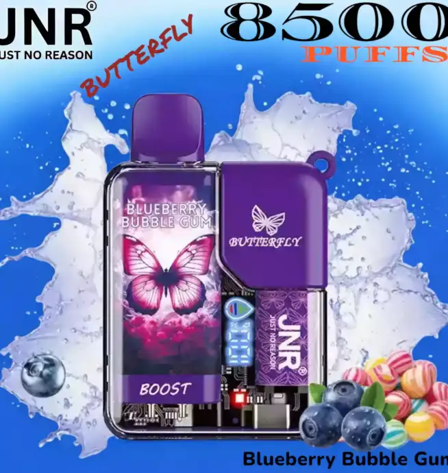 JNR BUTTERFLY 8500 PUFFS Une Vape Durable avec 8500 Bouffées et Plus