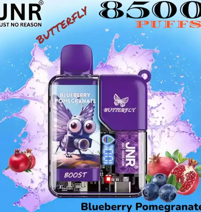 JNR BUTTERFLY 8500 PUFFS Une Vape Durable avec 8500 Bouffées et Plus