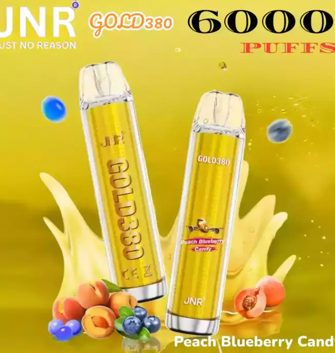 JNR GOLD380 6K PUFFS Vape Jetable Luxe avec 6000 Bouffées