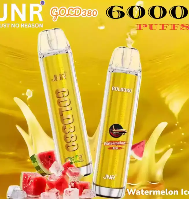 JNR GOLD380 6K PUFFS Vape Jetable Luxe avec 6000 Bouffées