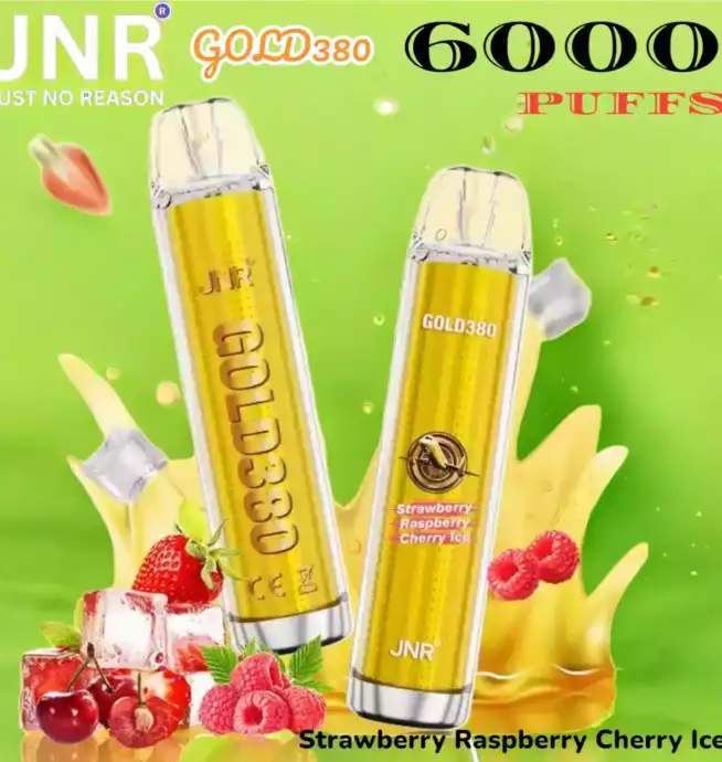 JNR GOLD380 6K PUFFS Vape Jetable Luxe avec 6000 Bouffées