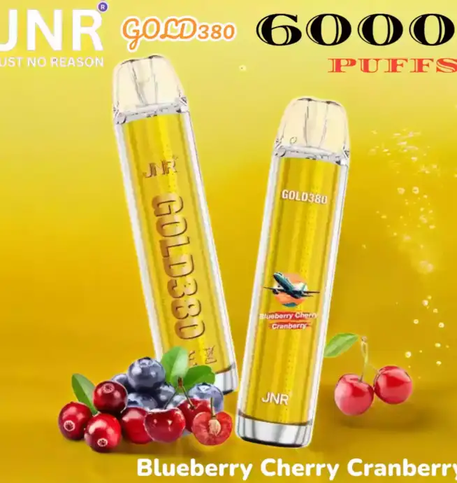 JNR GOLD380 6K PUFFS Vape Jetable Luxe avec 6000 Bouffées