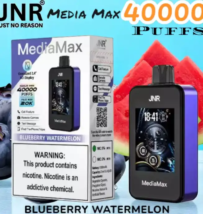 JNR Media Max 40000 Puffs Vape puissant et multifonction