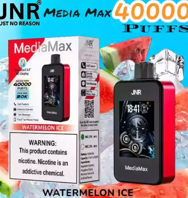 JNR Media Max 40000 Puffs Vape puissant et multifonction
