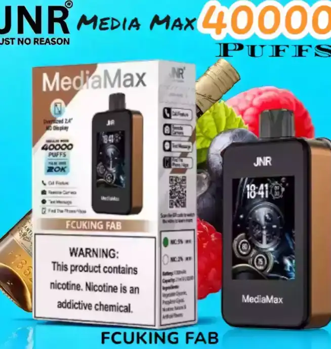 JNR Media Max 40000 Puffs Vape puissant et multifonction