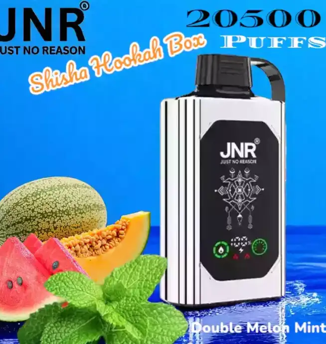 JNR Shisha Hookah Box 20500 Puffs Vapotez longtemps avec 15 saveurs