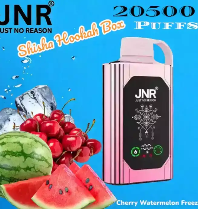 JNR Shisha Hookah Box 20500 Puffs Vapotez longtemps avec 15 saveurs