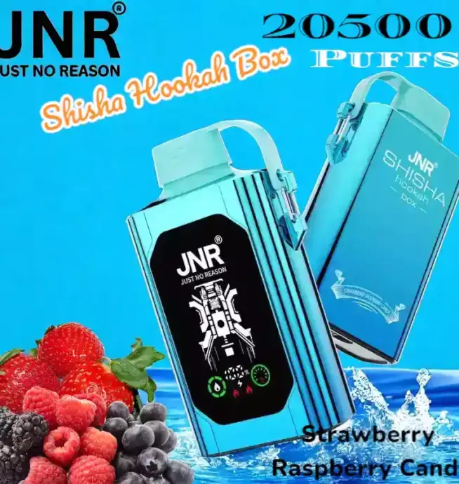 JNR Shisha Hookah Box 20500 Puffs Vapotez longtemps avec 15 saveurs