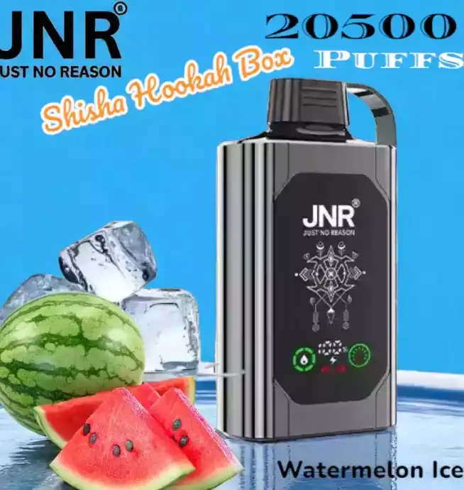 JNR Shisha Hookah Box 20500 Puffs Vapotez longtemps avec 15 saveurs
