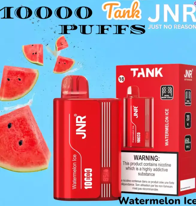 JNR Tank 10K PUFFS Vape Jetable avec 10 000 Bouffées et Saveurs Variées