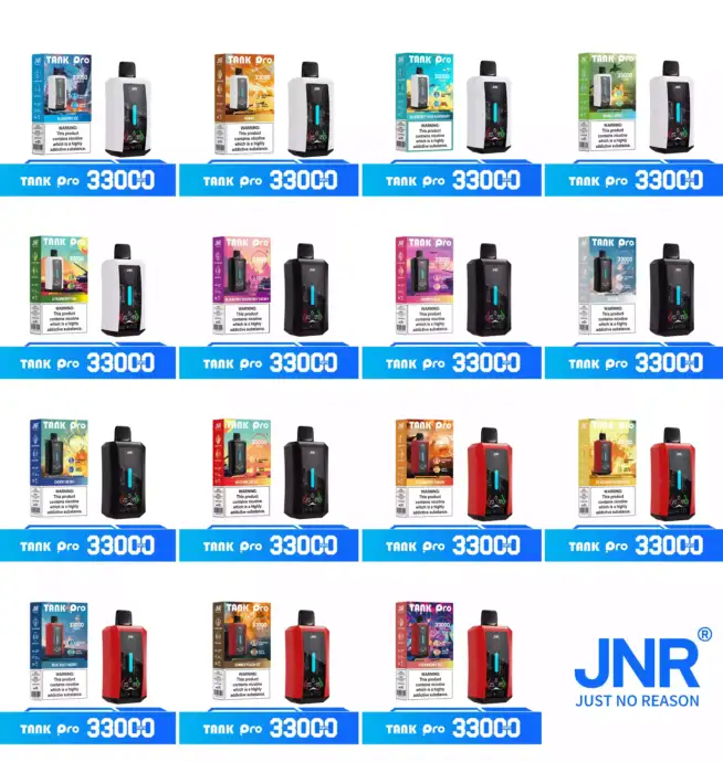 JNR Tank Pro 33K Puffs Vape Jetable avec 33 000 Bouffées