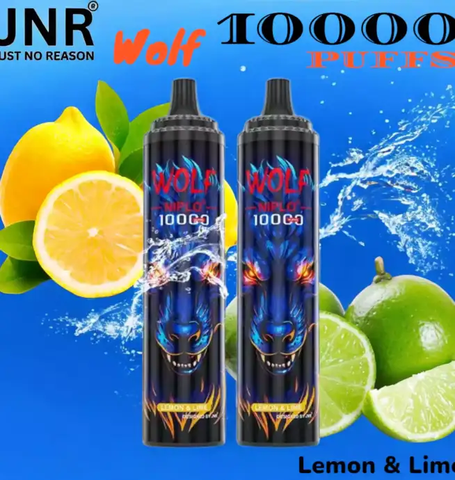 JNR Wolf 10000 PUFFS Vape Jetable avec 10 000 Bouffées et Saveurs Exquises