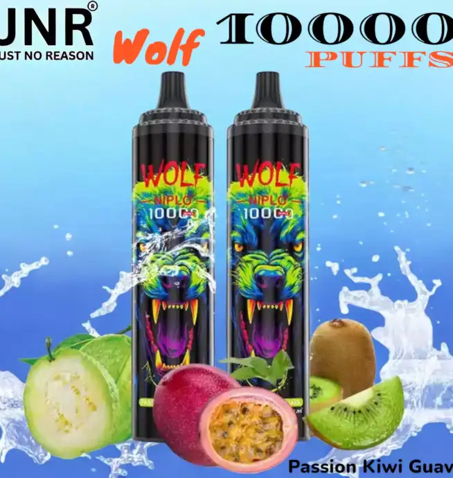 JNR Wolf 10000 PUFFS Vape Jetable avec 10 000 Bouffées et Saveurs Exquises